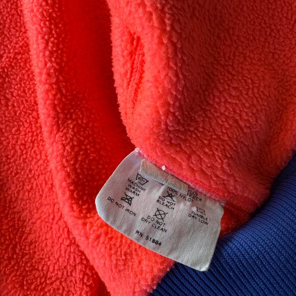 VTG 80s Patagonia Kids Toddler Size 4/5 Bomber Fleece Lined Jacket Made in USA - Picture 10 of 10